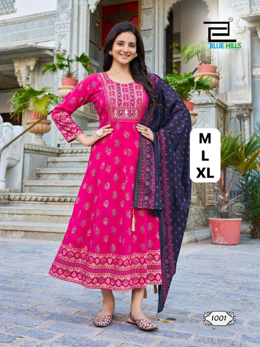 Long Gown with Dupatta