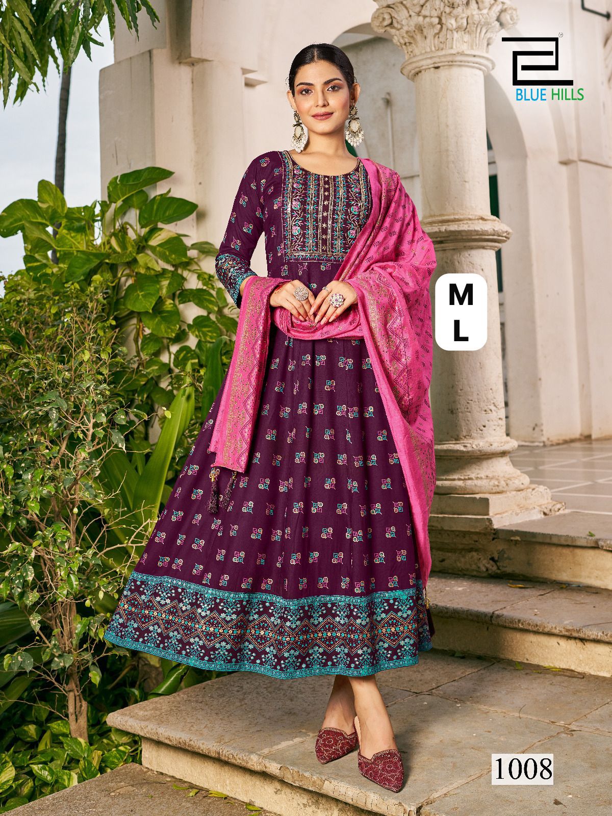 Long Gown with Dupatta