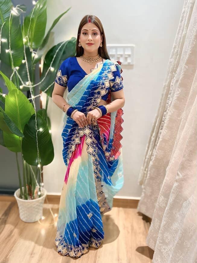 lehariya saree