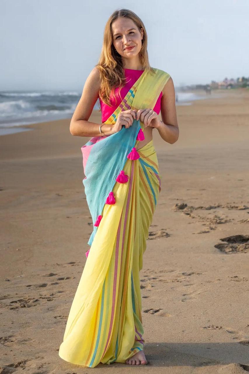 LINEN SAREE