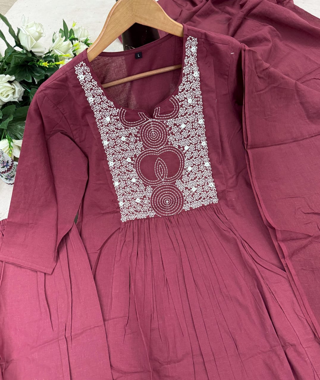 Anarkali kurti set