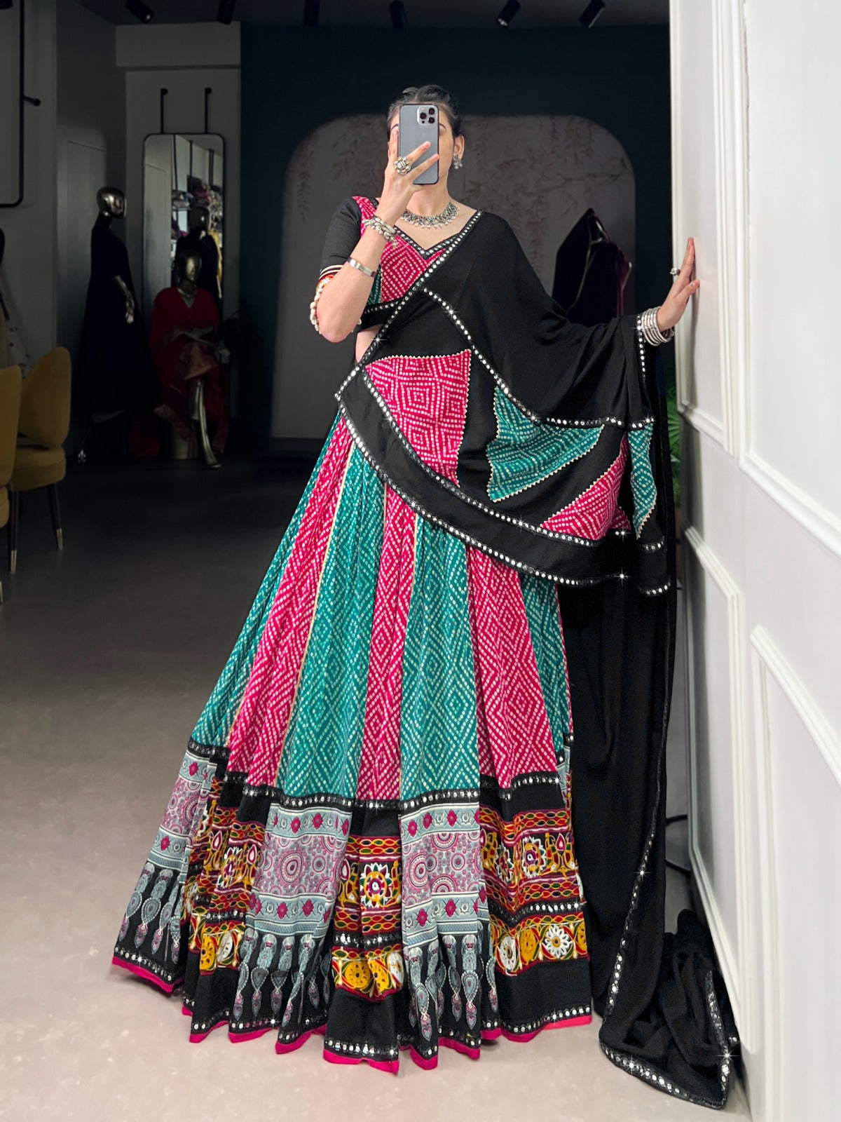 Navratri special bandhej lehanga