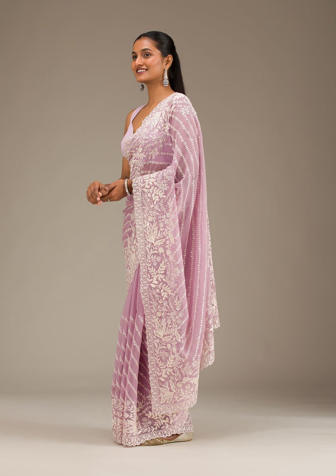 Georgette party wear saree