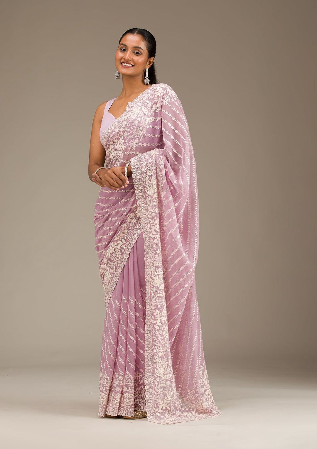Georgette party wear saree