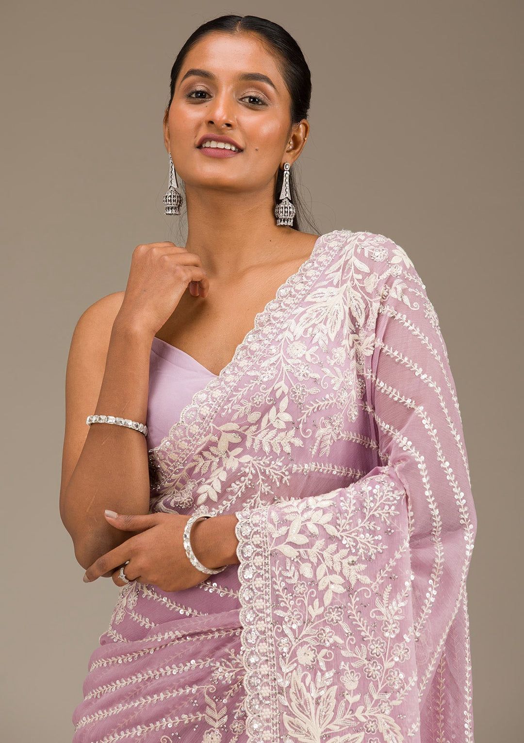 Georgette party wear saree
