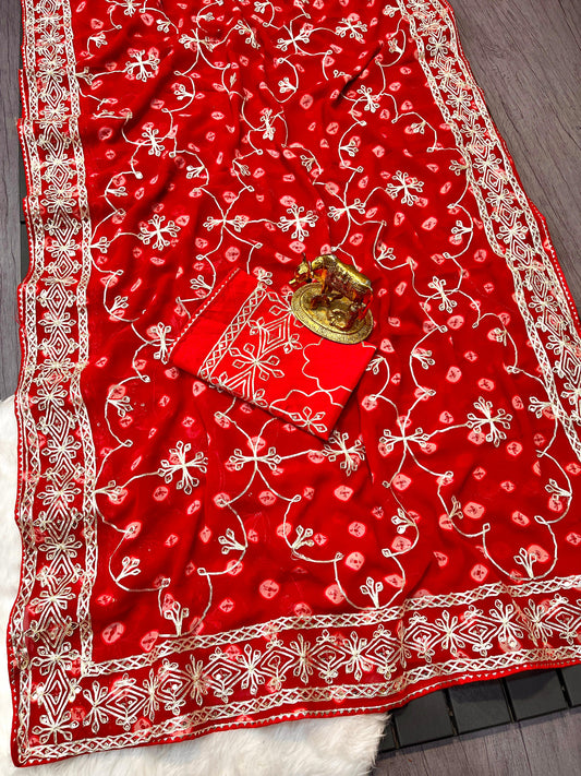 Bandhani saree
