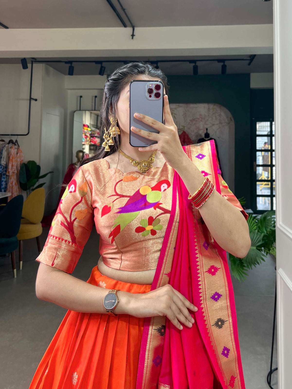 Silk lehanga