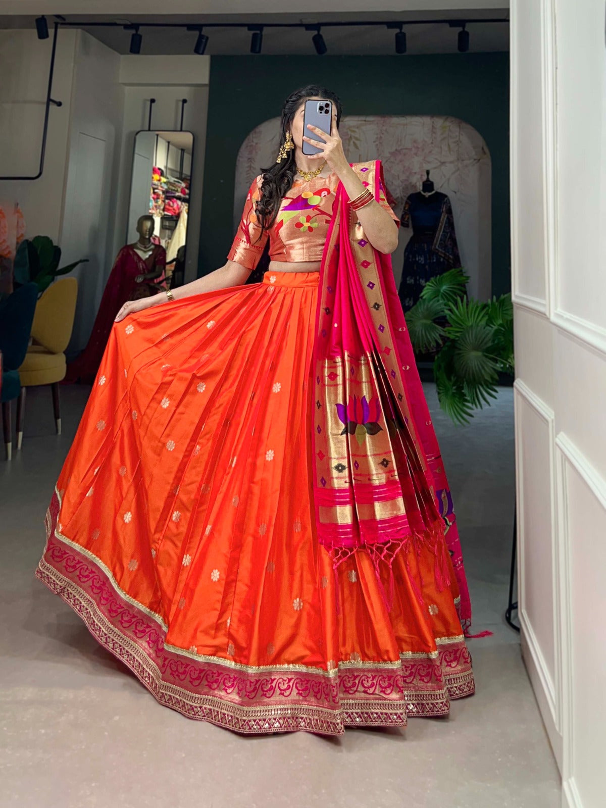 Silk lehanga