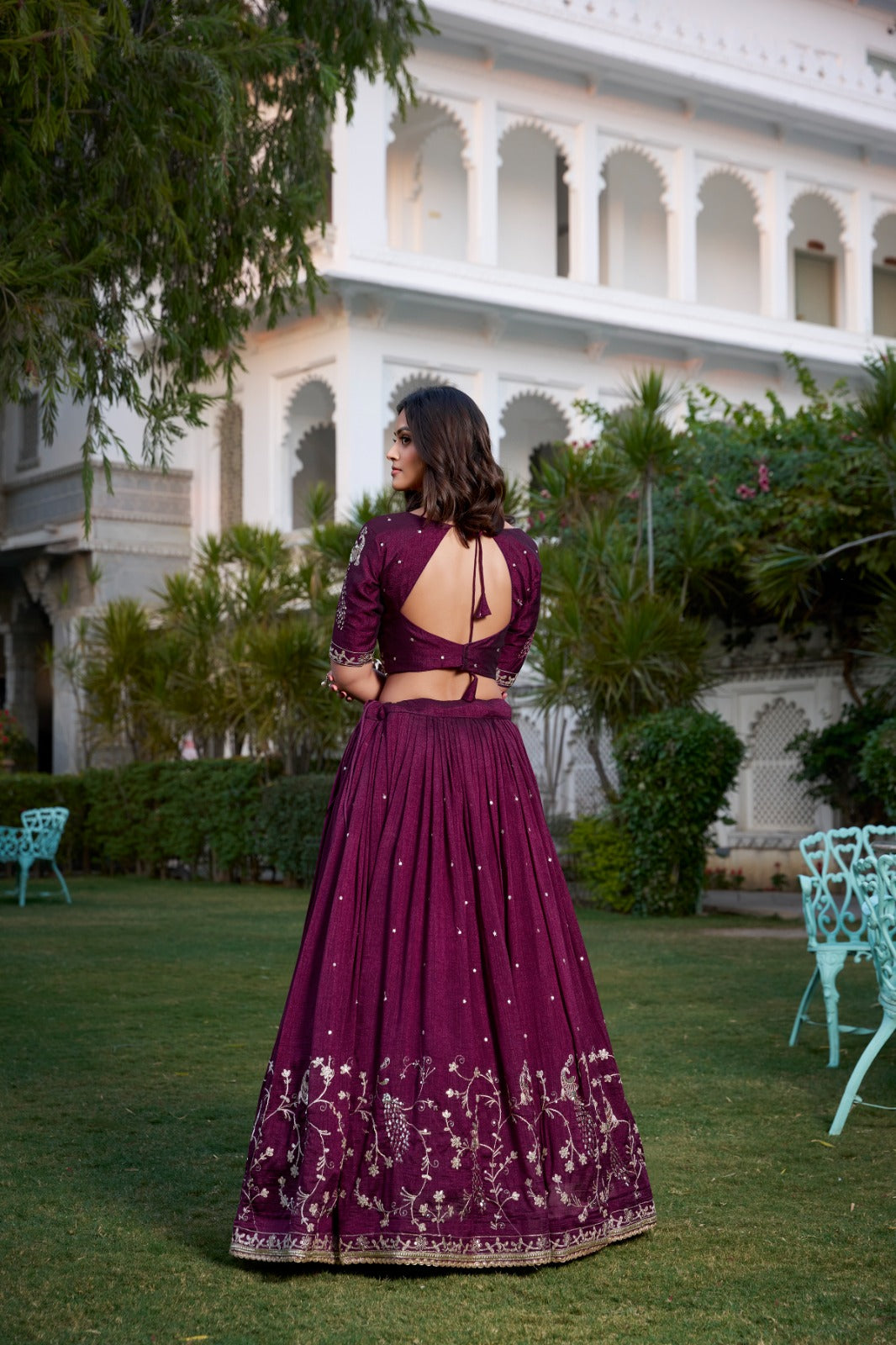 Silk lehenga