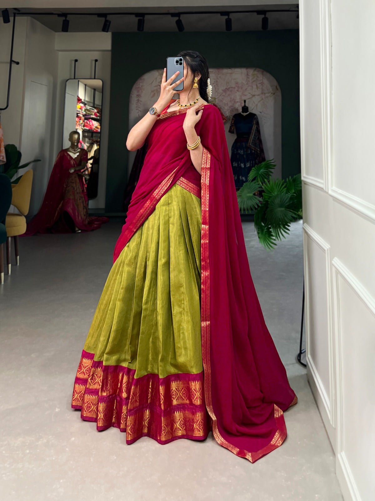 Kanchipuram style Lehenga