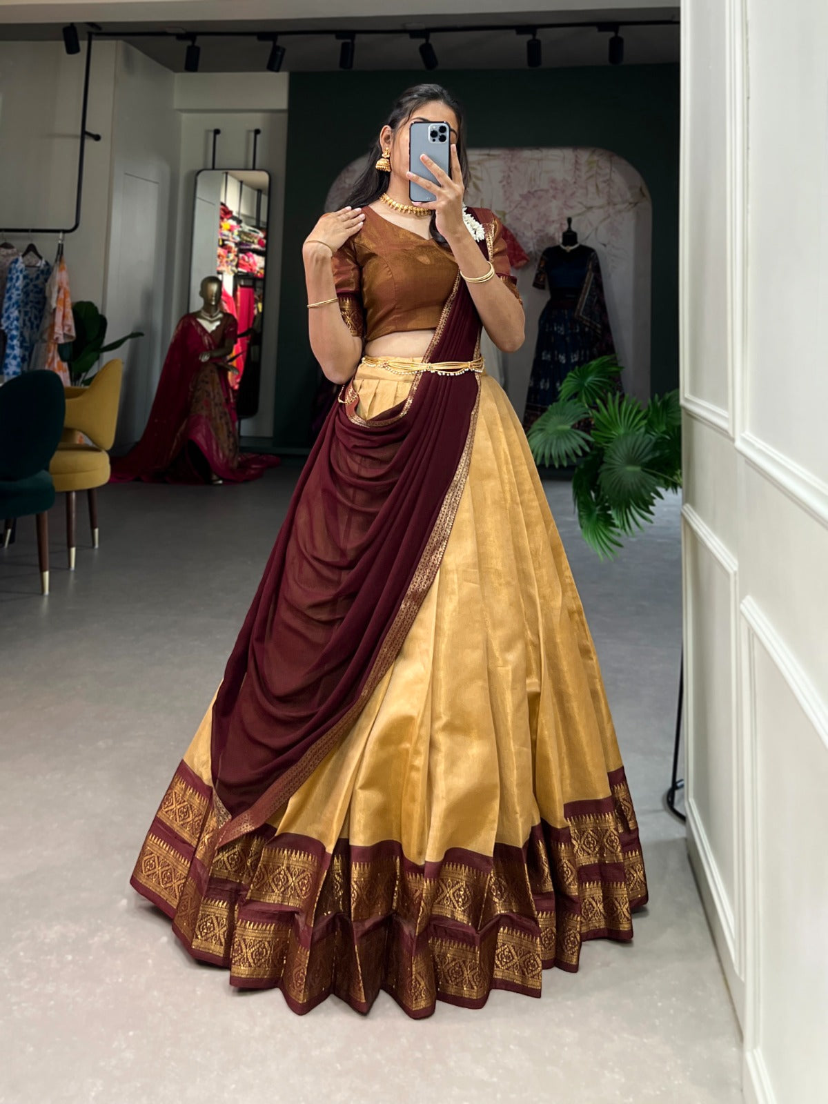 Kanchipuram style Lehenga