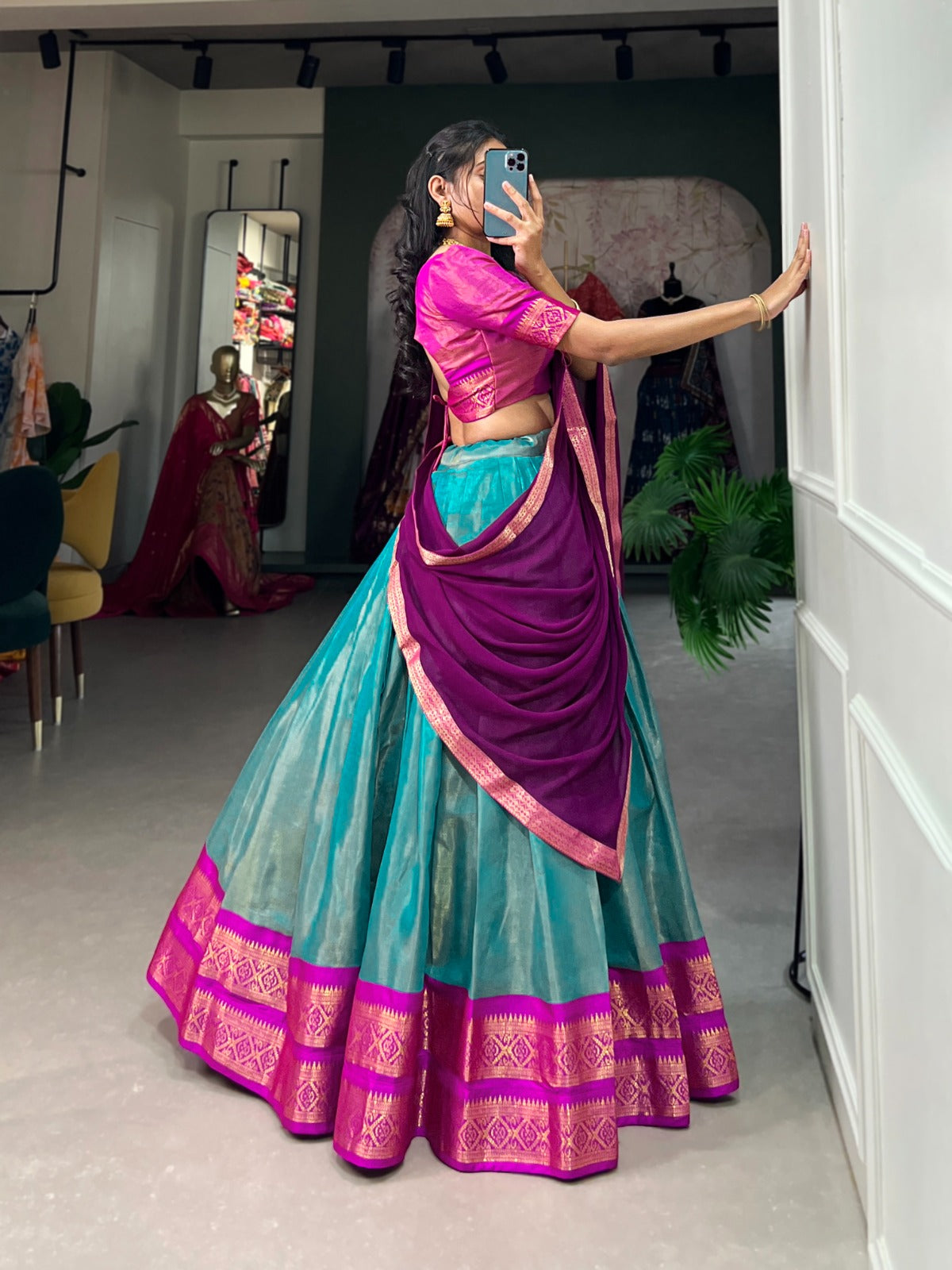 Kanchipuram style Lehenga