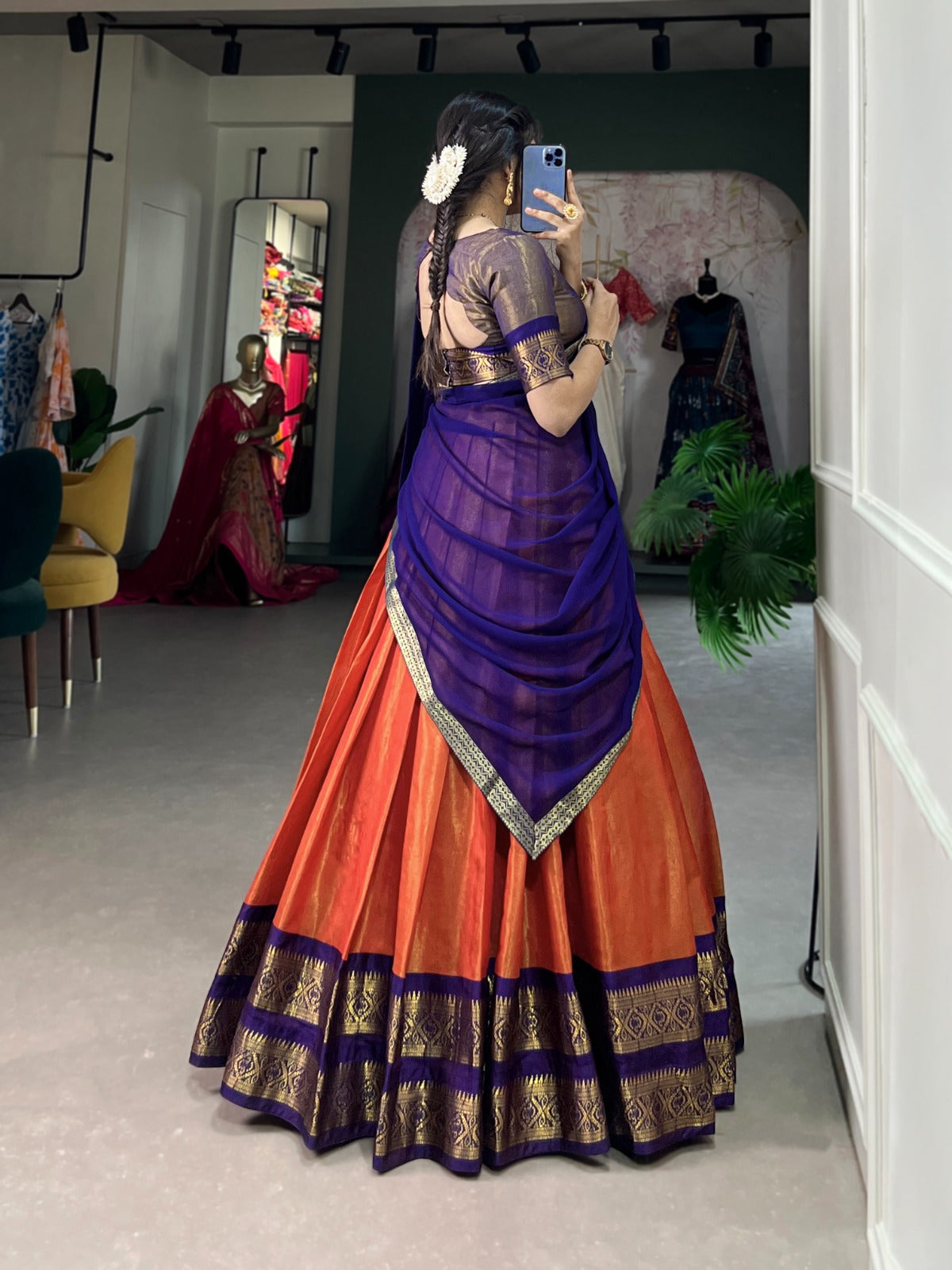 Kanchipuram style Lehenga