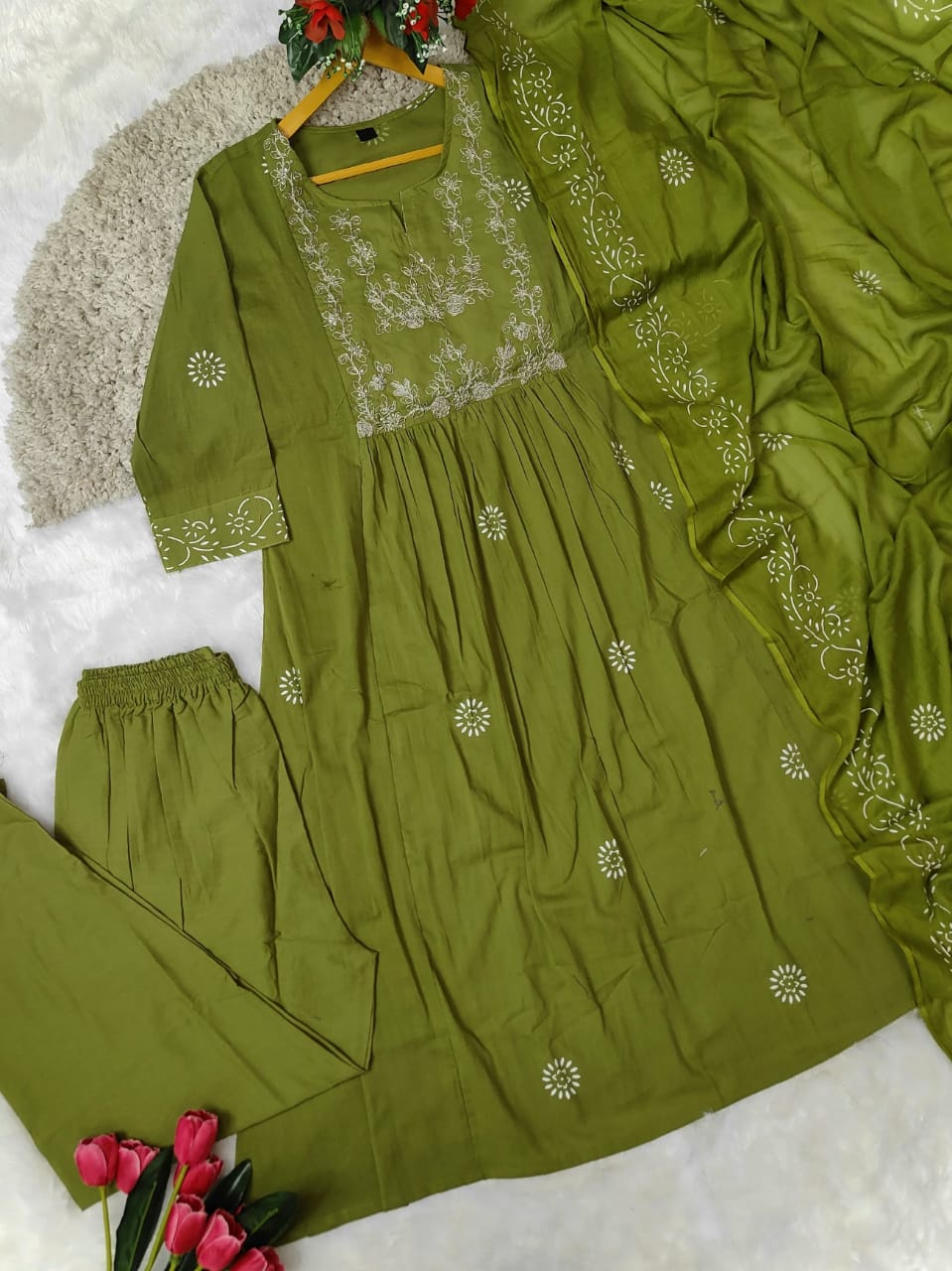 Anarkali kurti set