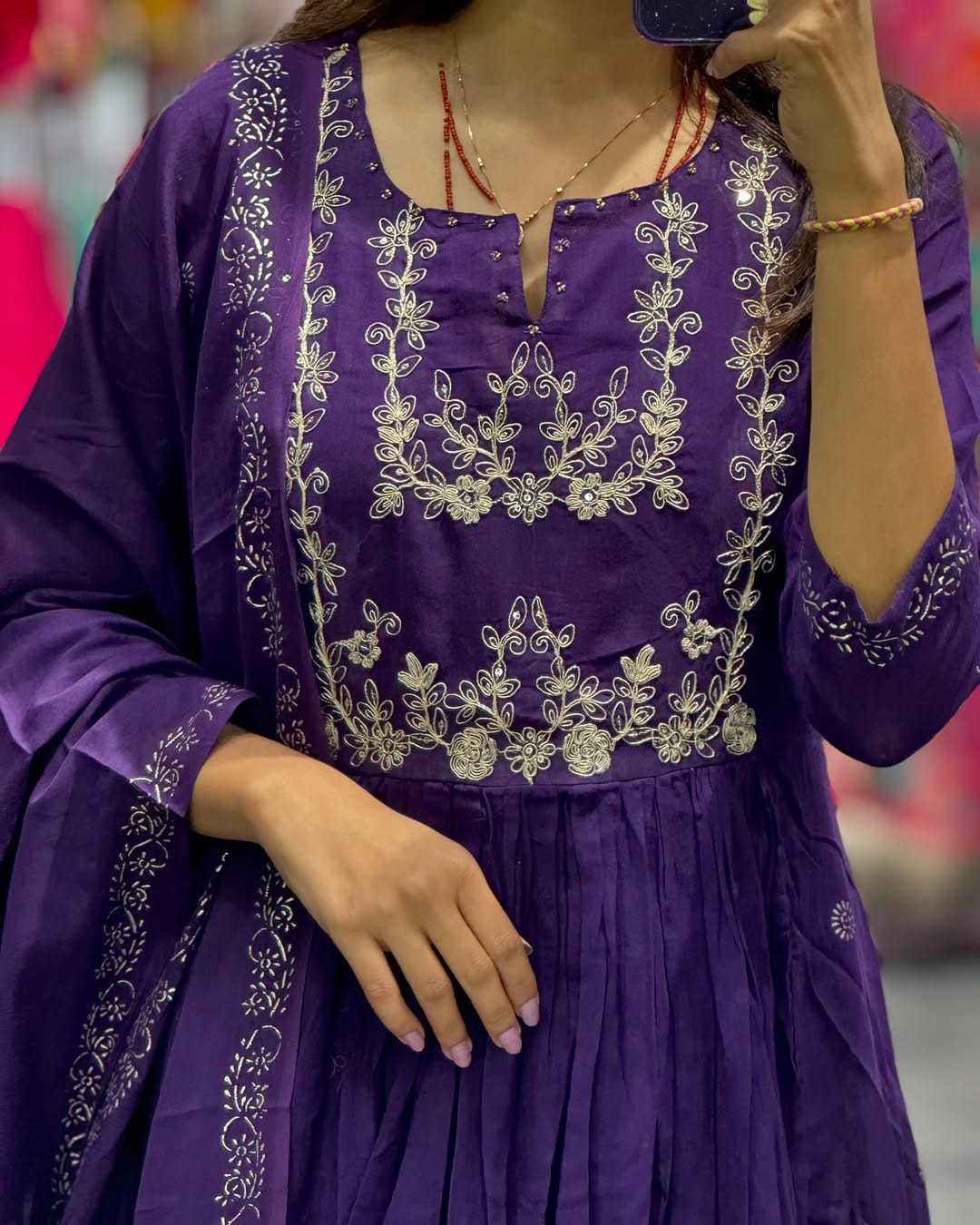 Anarkali kurti set