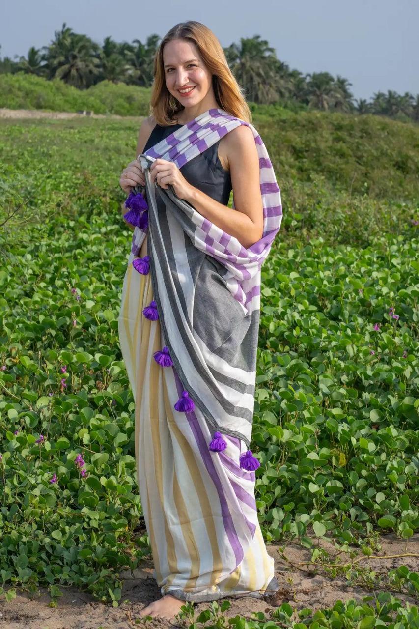 LINEN SAREE