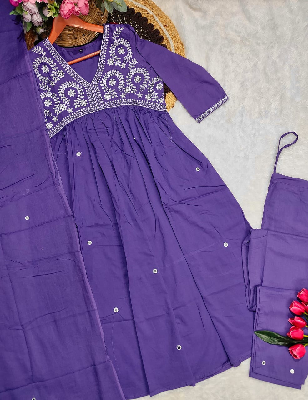 Anarkali kurti set