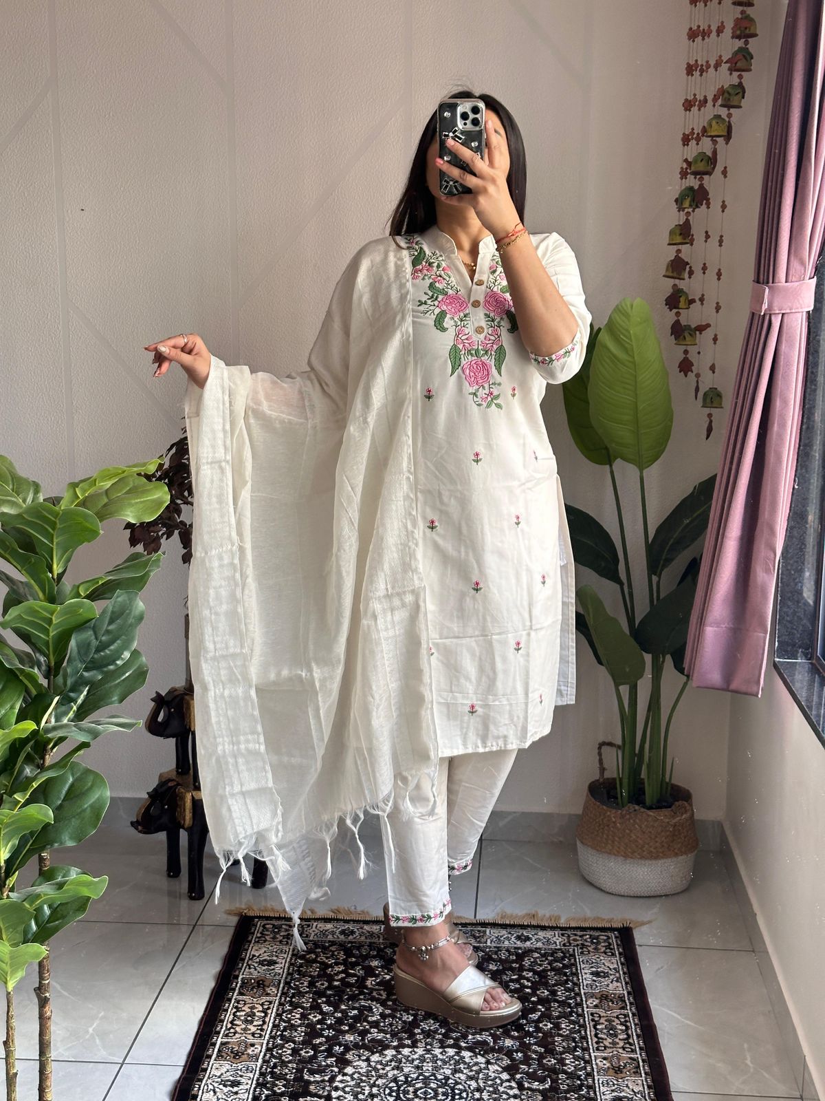 New Designers Kurti Pent Dupatta Set