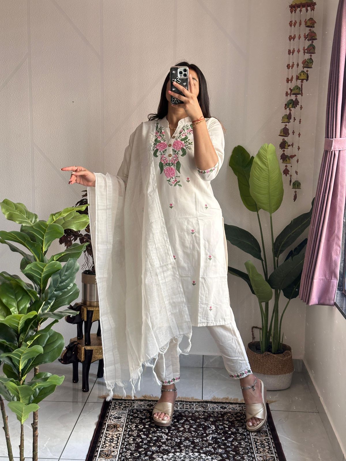 New Designers Kurti Pent Dupatta Set