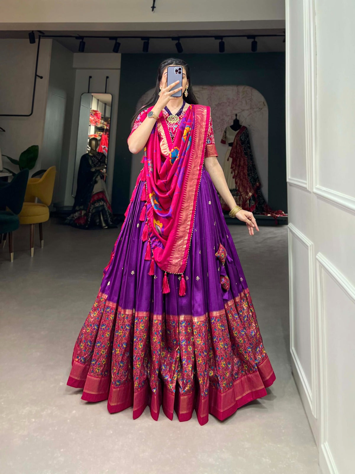 SILK LEHANGA