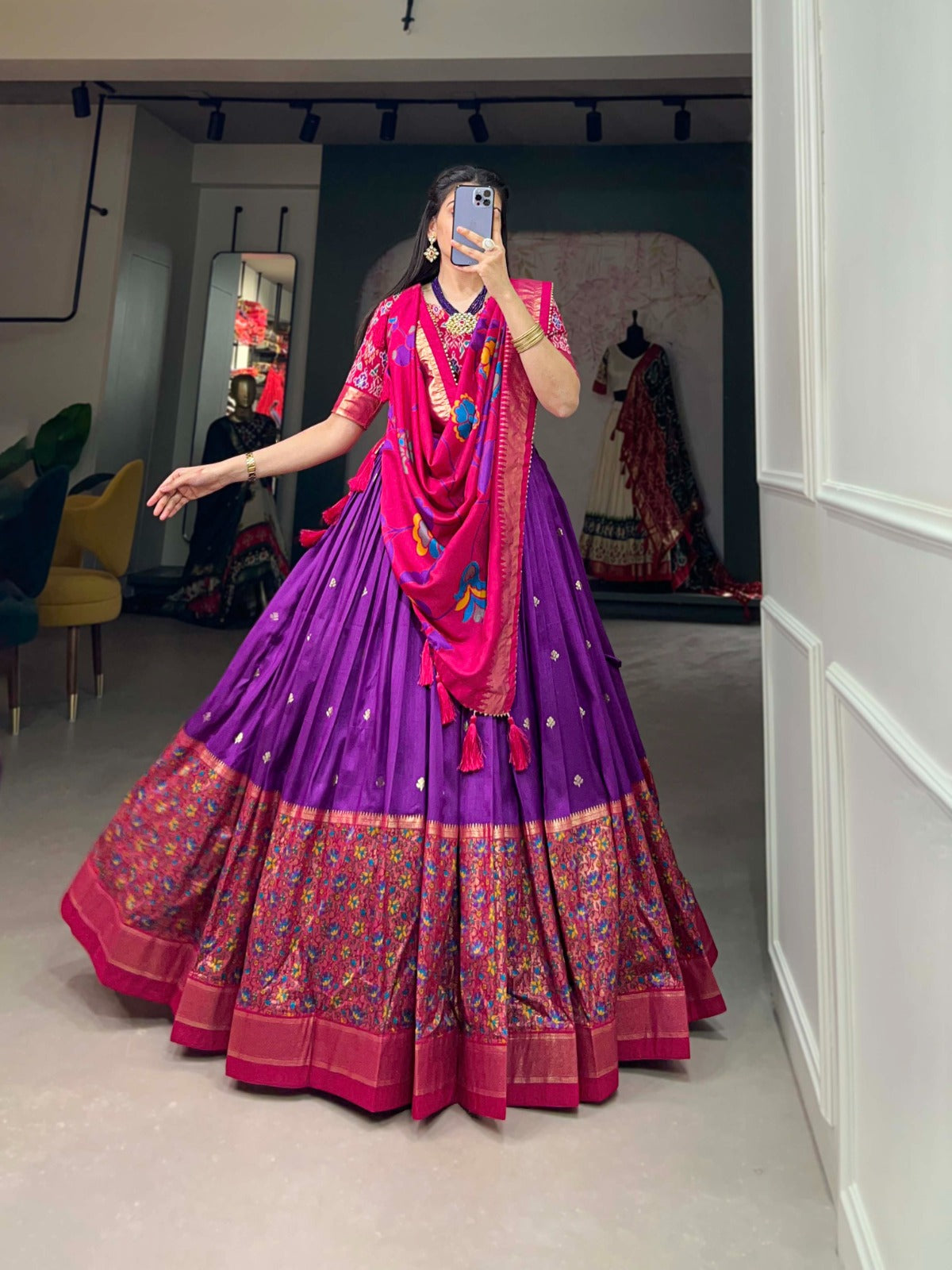 SILK LEHANGA