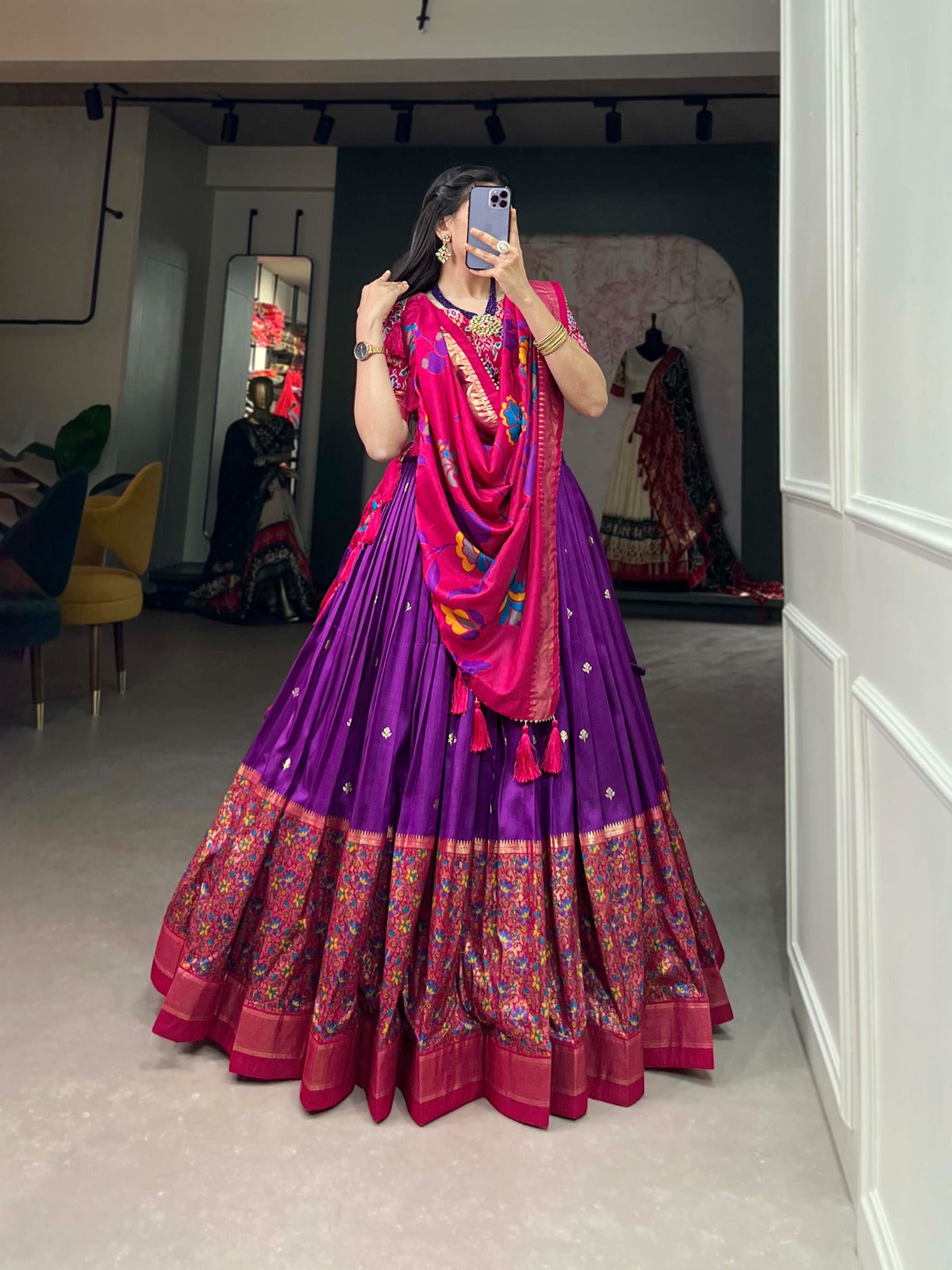 SILK LEHANGA
