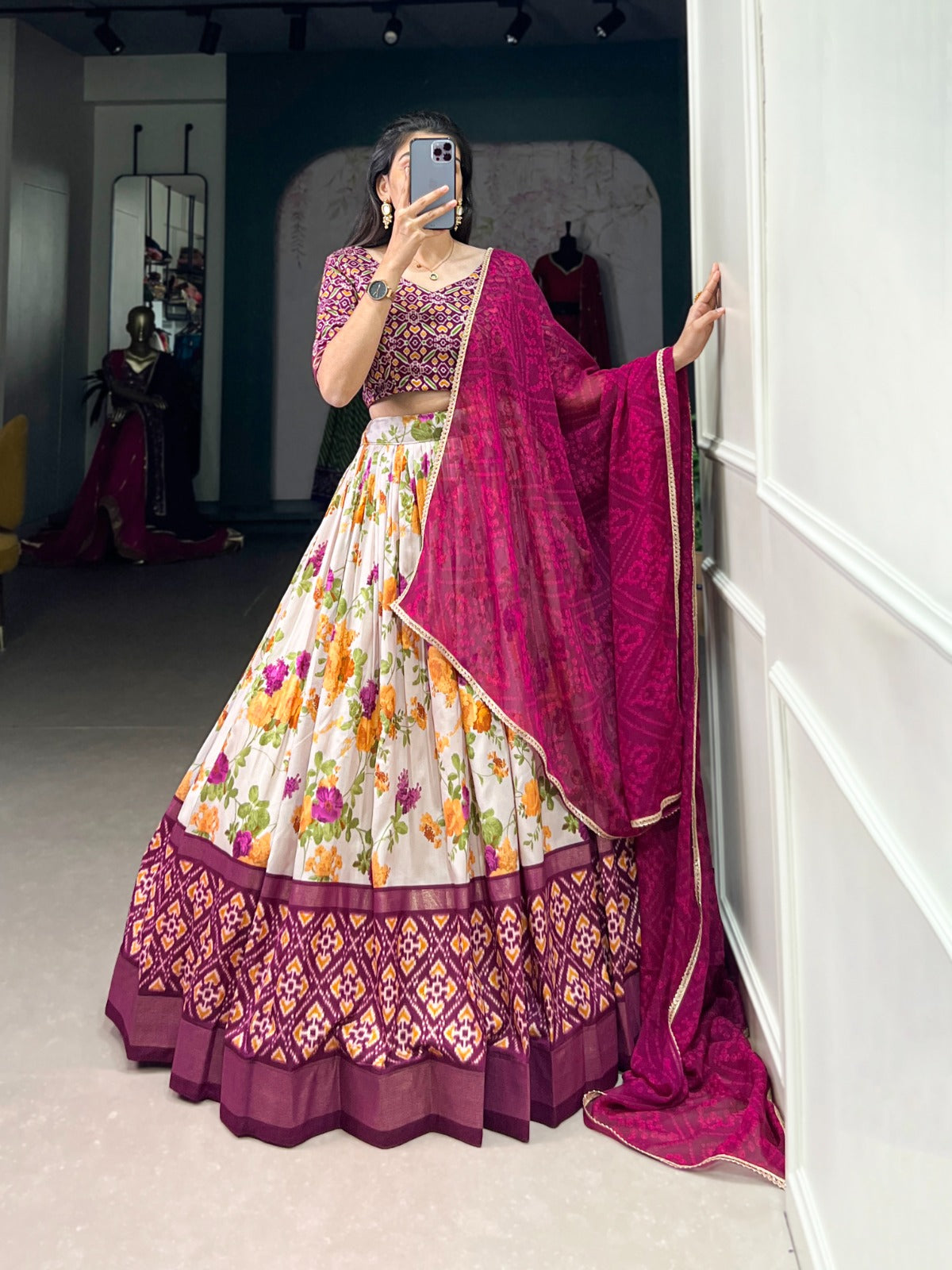 Silk Lehanga