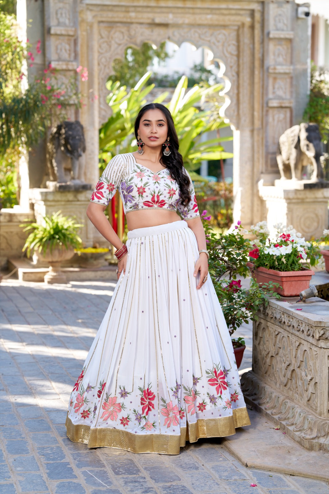 Georgette lehenga