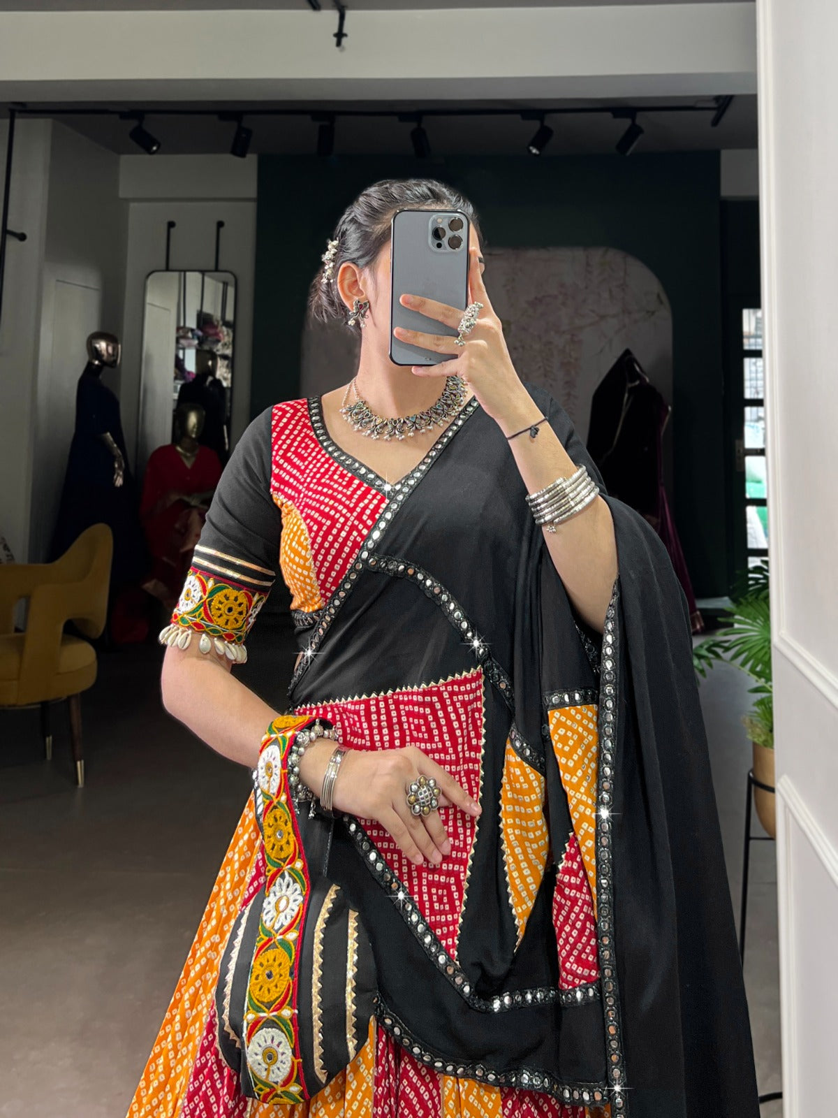 Navratri special bandhej lehanga