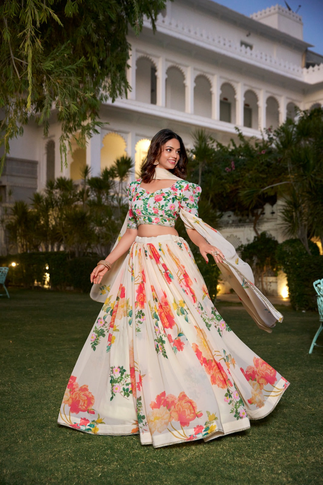 Georgette lehenga