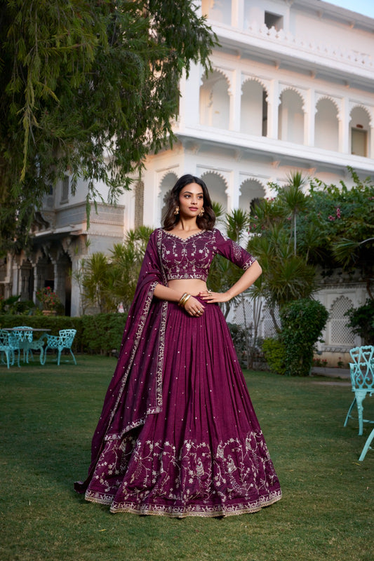 Silk lehenga