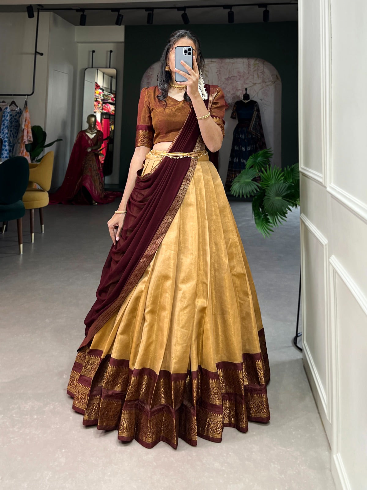 Kanchipuram style Lehenga